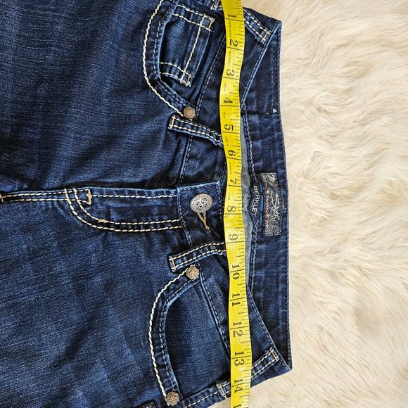 Silver Jeans Women's Blue Berkley Straight Legs Denim Jeans W28/L32 - Picture 5 of 10